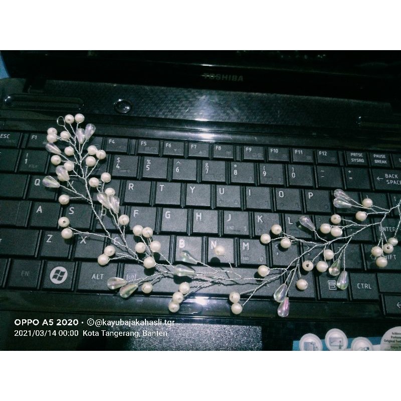 Aksesoris hijab,headpiece pengantin