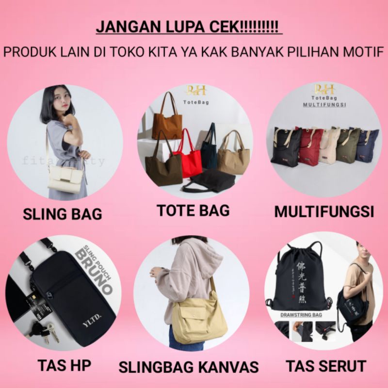 Rhatu.id - HILDA - Tas Ransel Wanita , Cream, Hitam, Ping, Abu