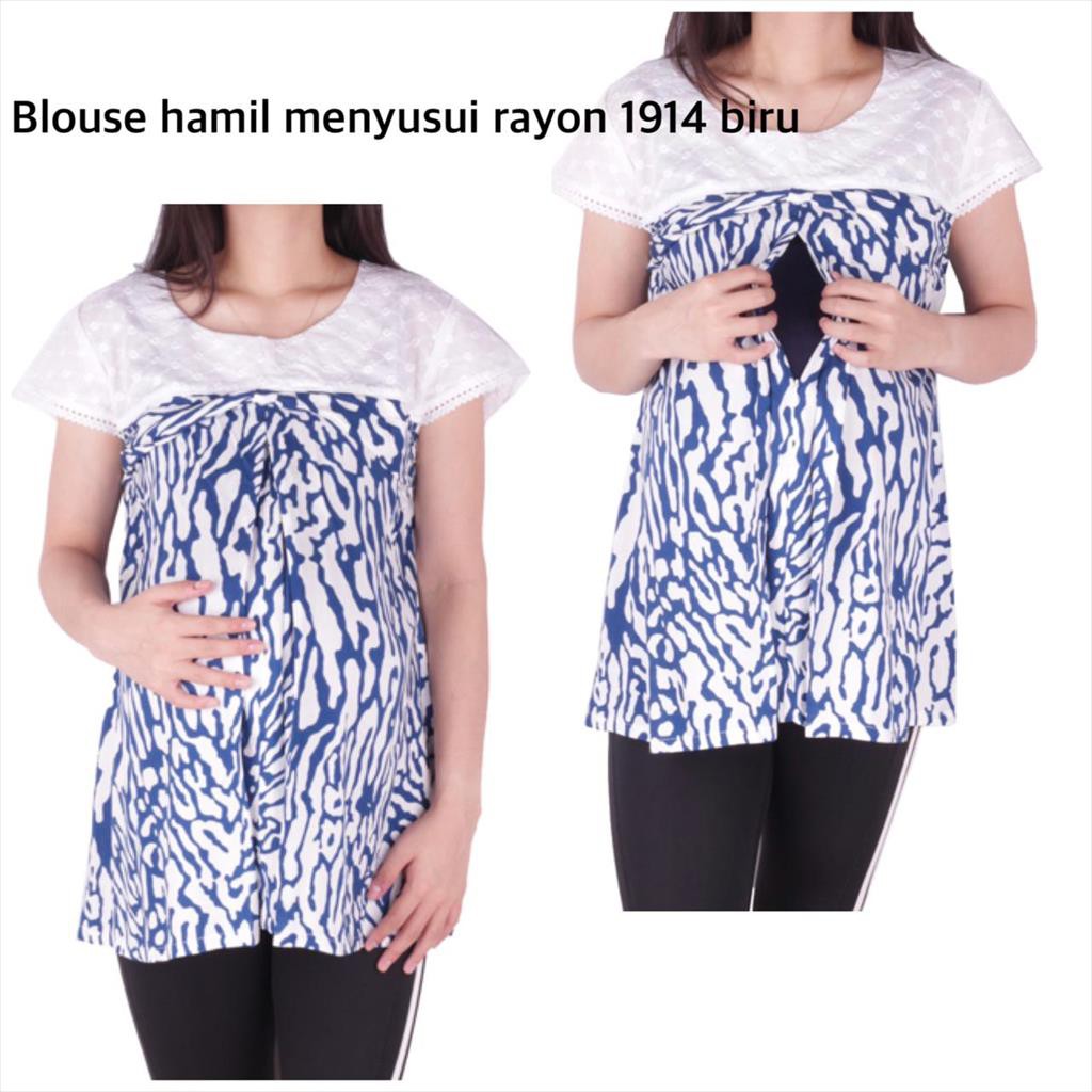 Blouse Hamil Menyusui Rayon 1914 All Varian