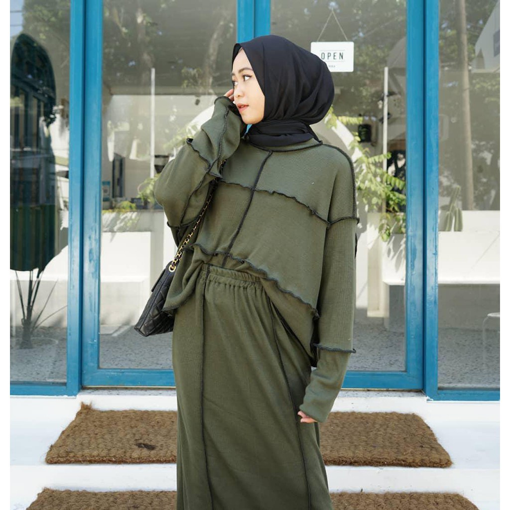 BEFAST - ZEC OOTD wanita Setelan SOYEON / Set Zarafa / Set Wanita Keluaran Terbaru / Setelan Wanita Viral 2021 / Set Bisa Di Pakai Wanita Hijab / Setelan Casual Wanita