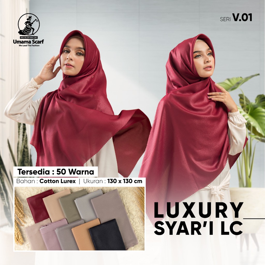 SEGI EMPAT LUXURY SYARI LC ORIGINAL UMAMA 130x130 / UMAMA GLOWING SYARI SEGIEMPAT / UMAMA PREMIUM