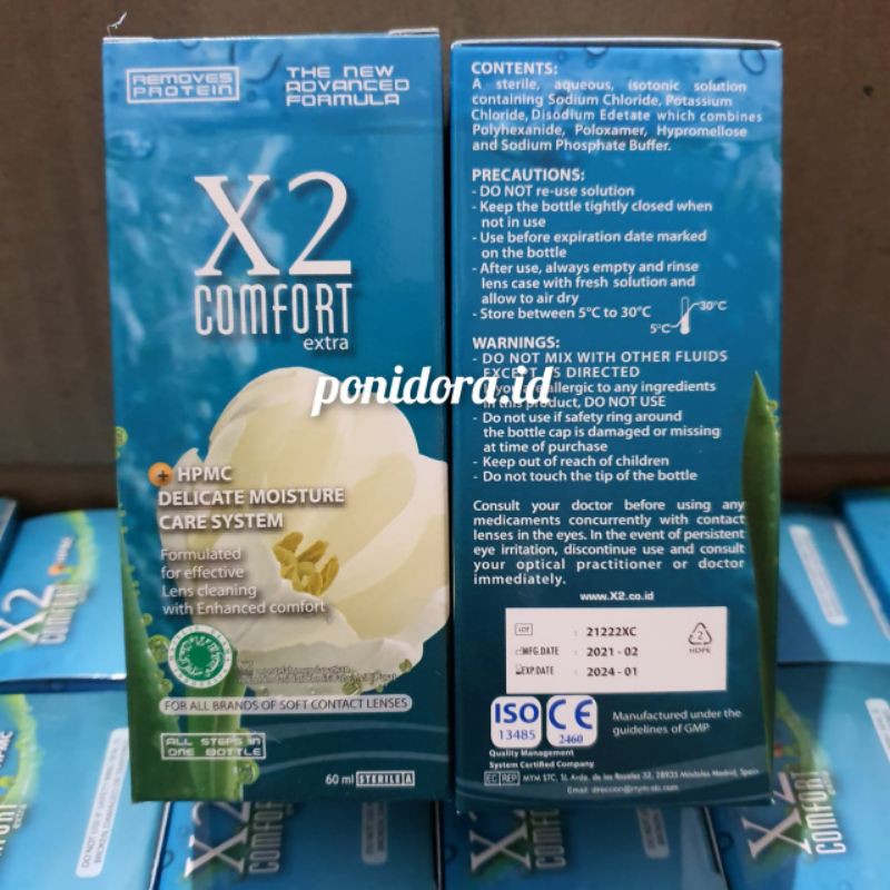 Cairan softlens x2 comfort extra 60ml air soflen