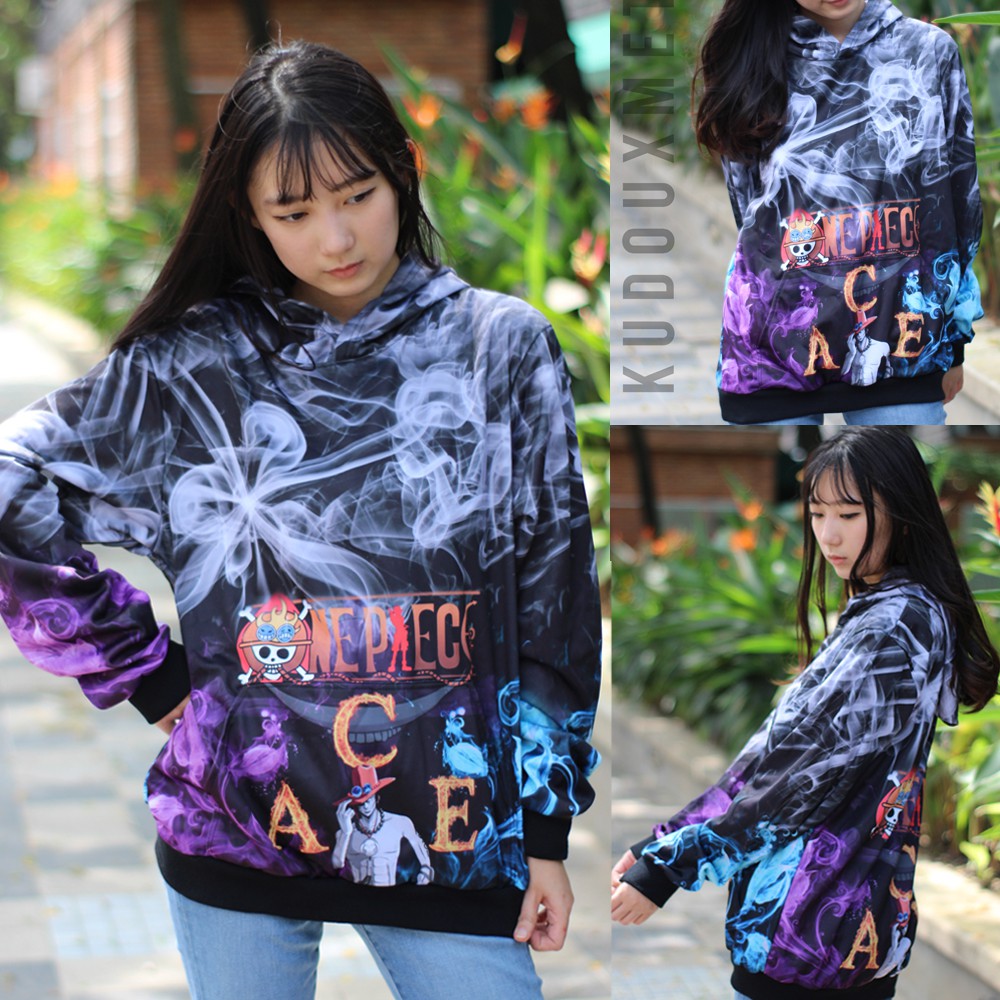 Sweater Portgas D ASCE Smoke Fullprint Onepiece Mugiwara