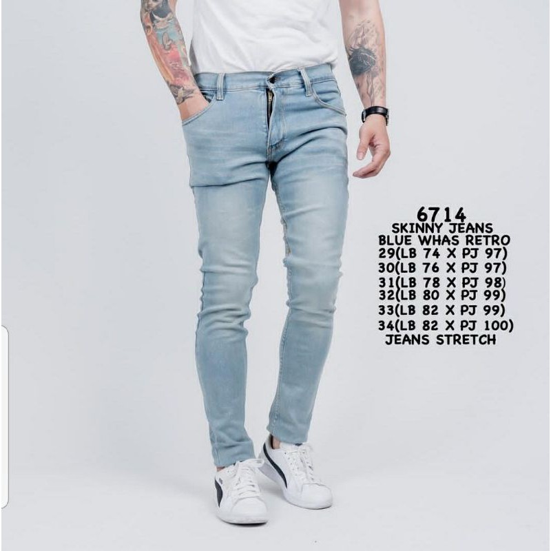 [KUALITAS SUPER] Super Skinny Jeans For Man Banyak Warna Bisa COD