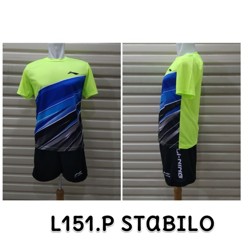 Setelan Badminton / Bulutangkis L151 Polos + Celana Saku