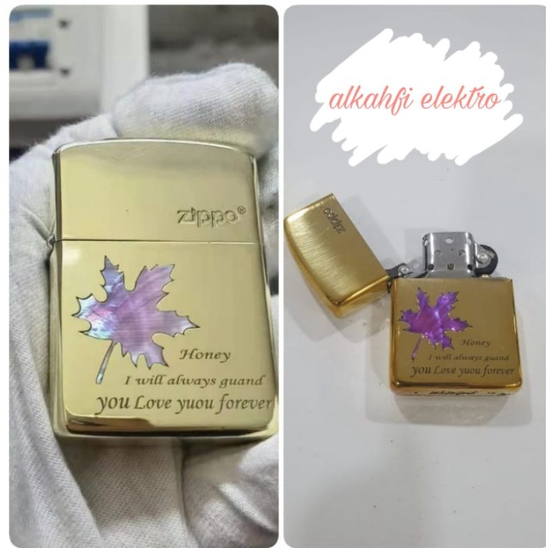 Zippo Grade Original Gold Motif [Bisa COD]