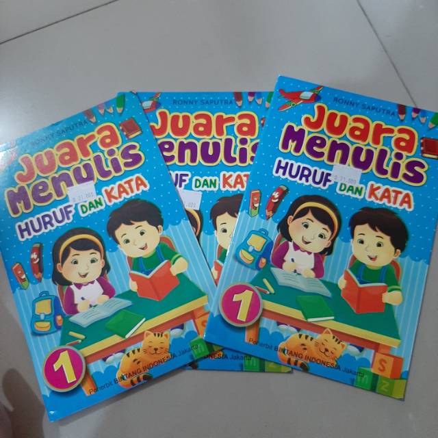 Buku belajar menulis anak balita / buku belajar anak paud tk / buku menulis anak