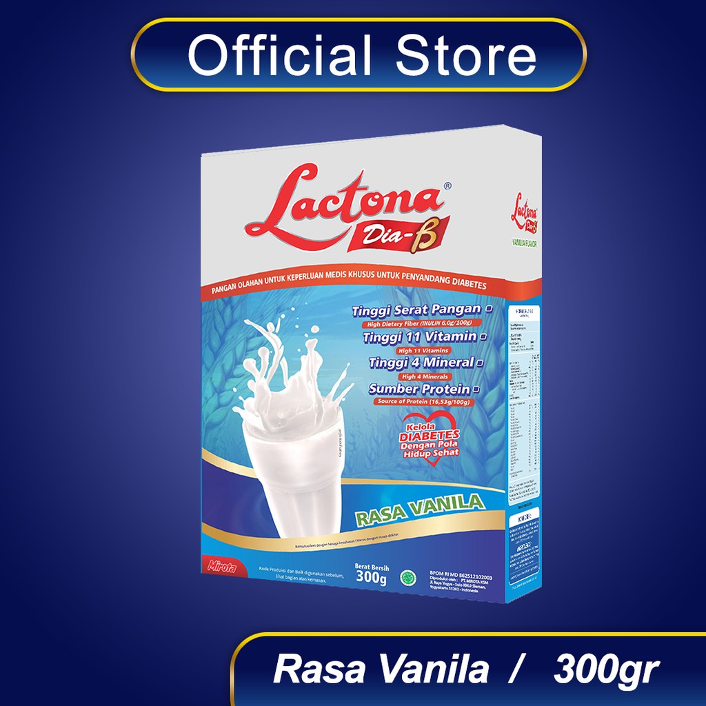 Lactona Diabe Susu Untuk Diabetes 300 Gram Shopee Indonesia