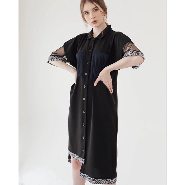 CMYK Tressy Dress Black & Navy Collection