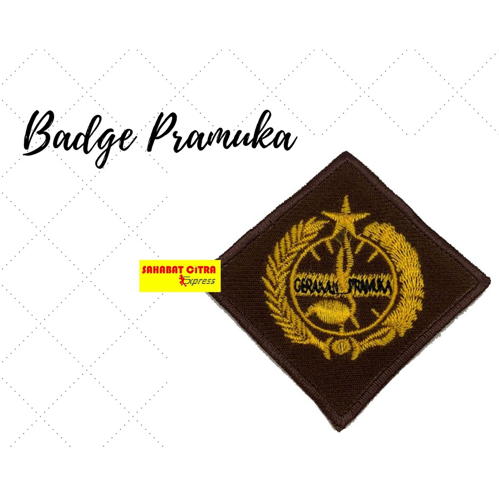 Jual BADGE PRAMUKA TUNAS KELAPA COKLAT Indonesia
