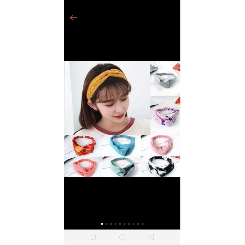 bando polos salur motif bando bandana simpul korea