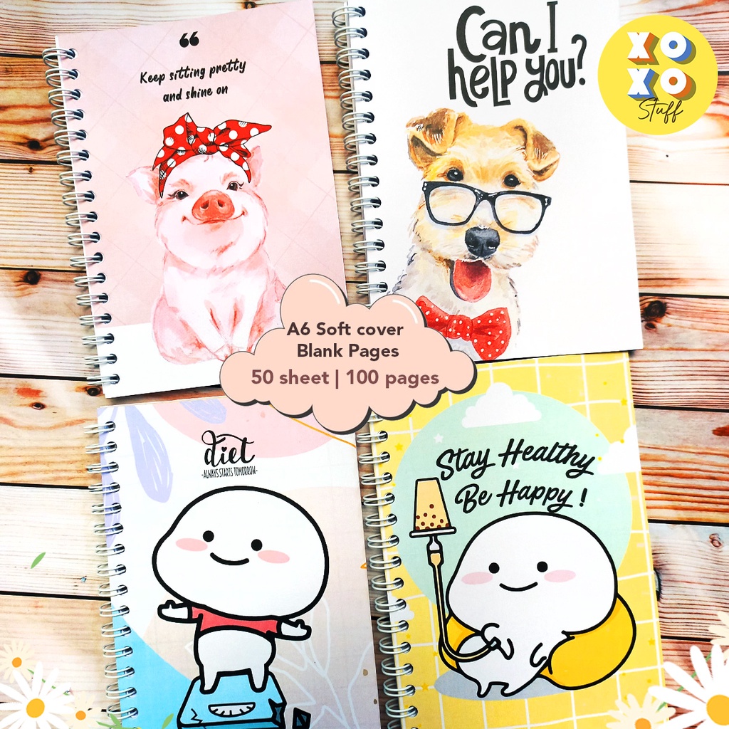 

Notebook Cute Quby Pentol size A6/ A5 - blank pages