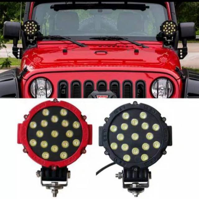 Lampu Tembak Sorot LED Offroad Jeep Taft Rocky Cherokee Jimny Katana Fortuner Pajero Hardtop