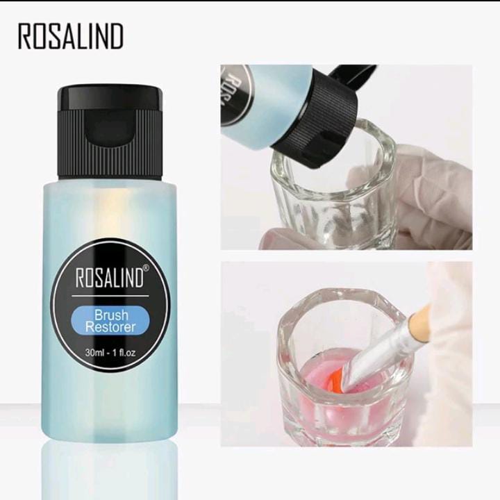 ROSALIND brush cleanser 30ml cairan pembersih kuas nail art