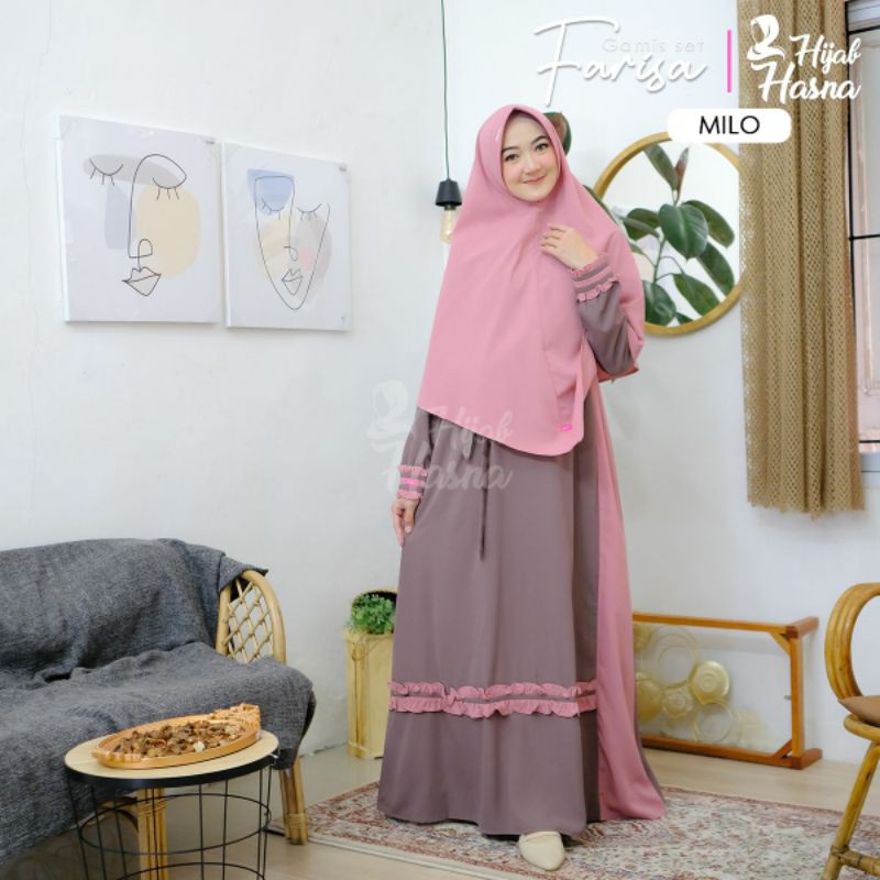 GAMIS SET FARISA BY @Hasna_hijabku