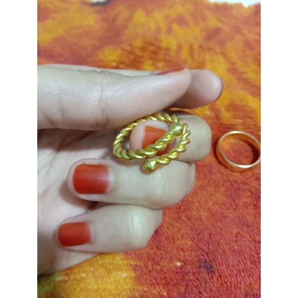 CINCIN KOIN CINCIN LOGAM KUNINGAN