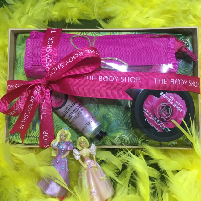 seserahan nikah the body shop british rose / british rose the body shop / gift set body shop