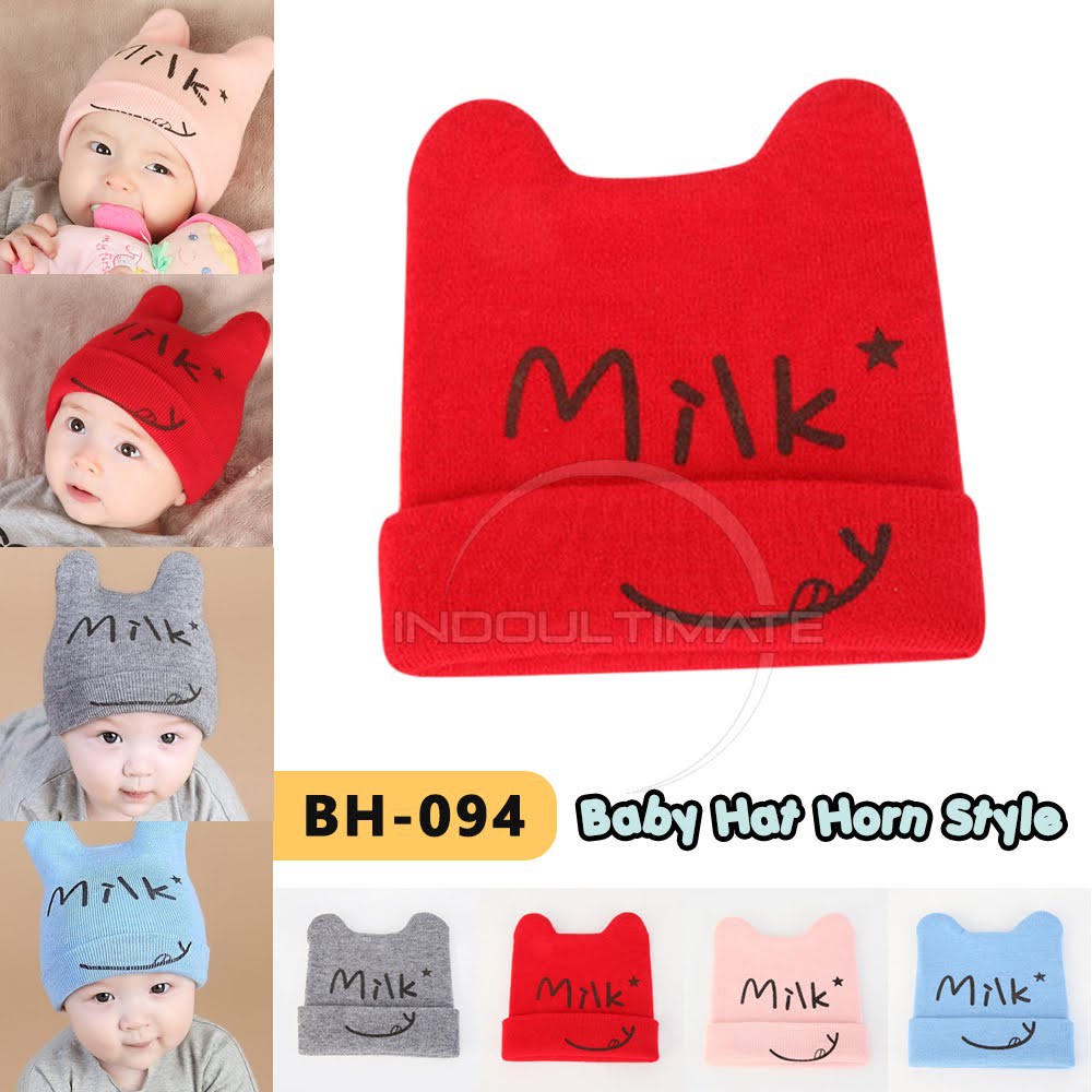 Kupluk Rajut Bayi IMPORT TEBAL 0-12 Topi Kupluk anak Lucu Perlengkapan Bayi Topi Anak BH-094