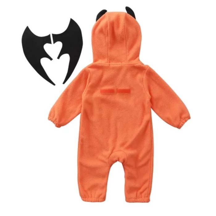 Baby pumpkin hooded romper baju bayi pumpkin halloween costume