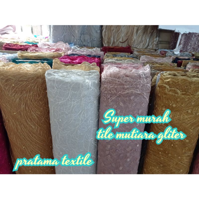 GROSIR kain  Kain motif terbaru / tile mutiara motif salur