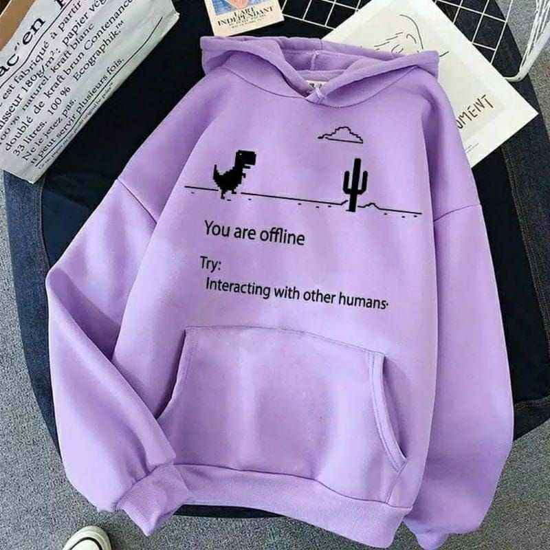 Sweater Hoodie Wanita Pria Sweeter Oversize Cewek Cowok Murah OFFLINE