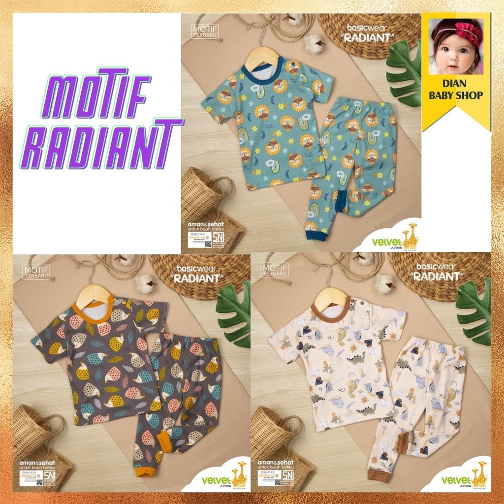 Pilih Motif | Velvet Junior CPR BRILLIANT BLUE Terbaru | Setelan Anak Kaos Celana Terbaru Open Basic Wear Piyama savanna soul northern light  RADIANT Magical Adventures