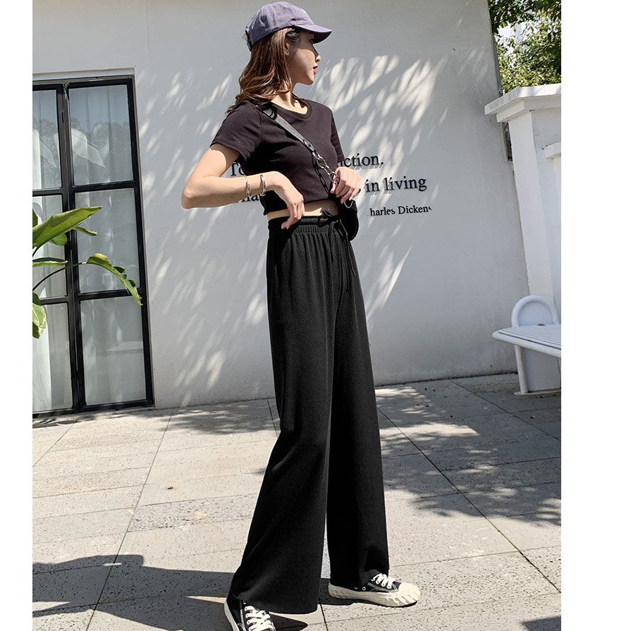 Long Pants Highwaist Wide Leg pants Celana Panjang Wanita