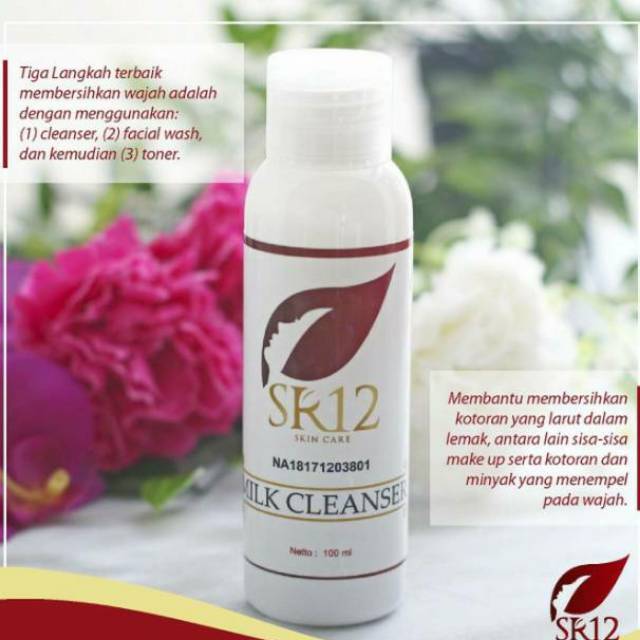 pembersih make up sisa alat rias milk cleanser SR12 BPOM ORIGINAL