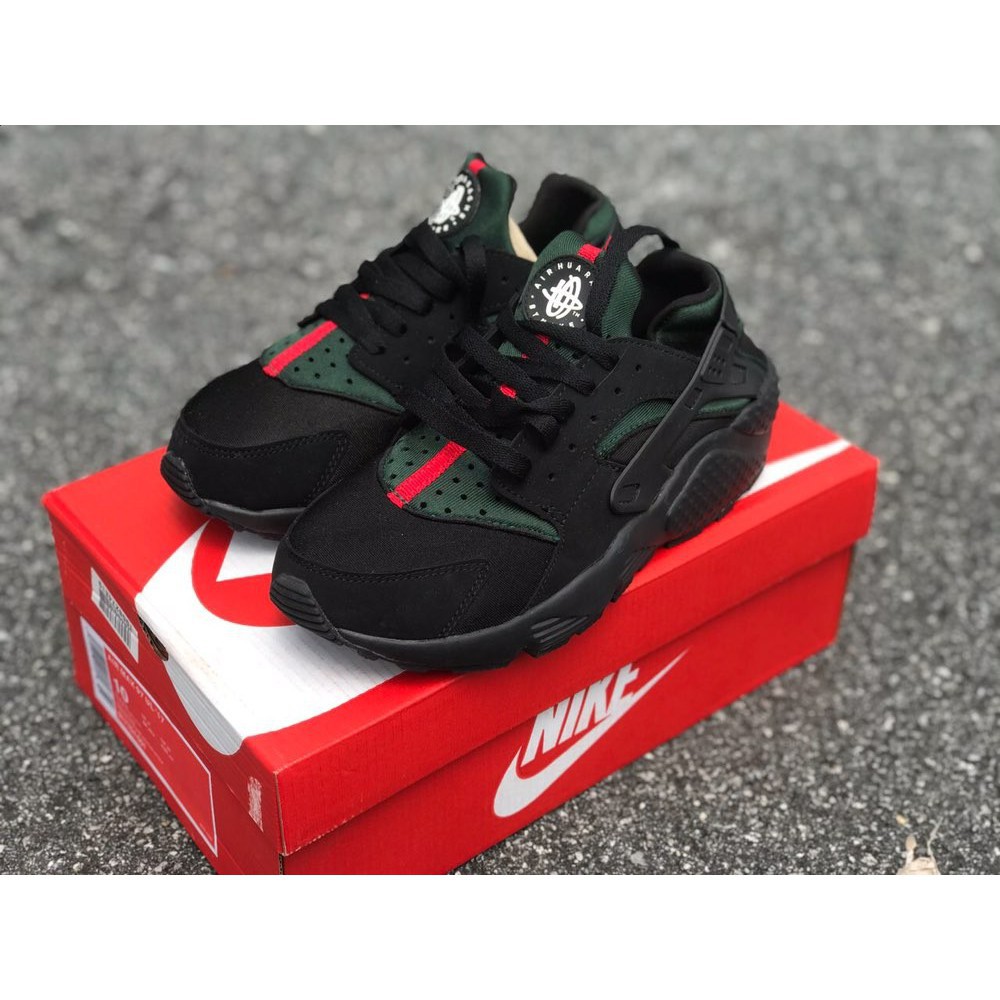 Sepatu Sneakers Olahraga Model Nike Air Huarache X Gucci Warna Hitam Original untuk Pria PK | Shopee Indonesia