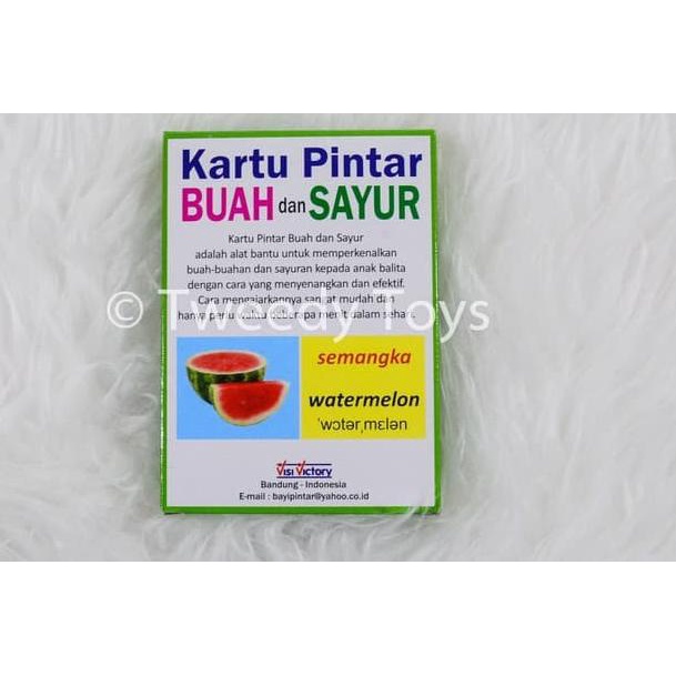 ♜ Flashcard / Flash Card / Kartu Pintar Buah dan Sayur Murah ♠