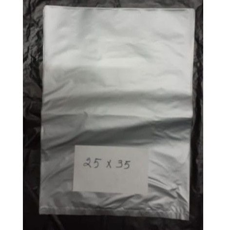 Plastik Packing 25x35 HD Isi 100 Non Plong Abu Silver