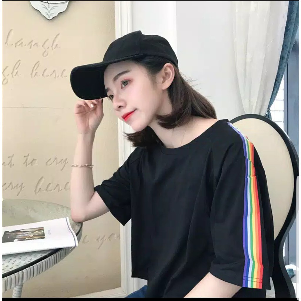 GFS RAINBOWY TEE KAOS ORIGINAL SPANDEK SUPER