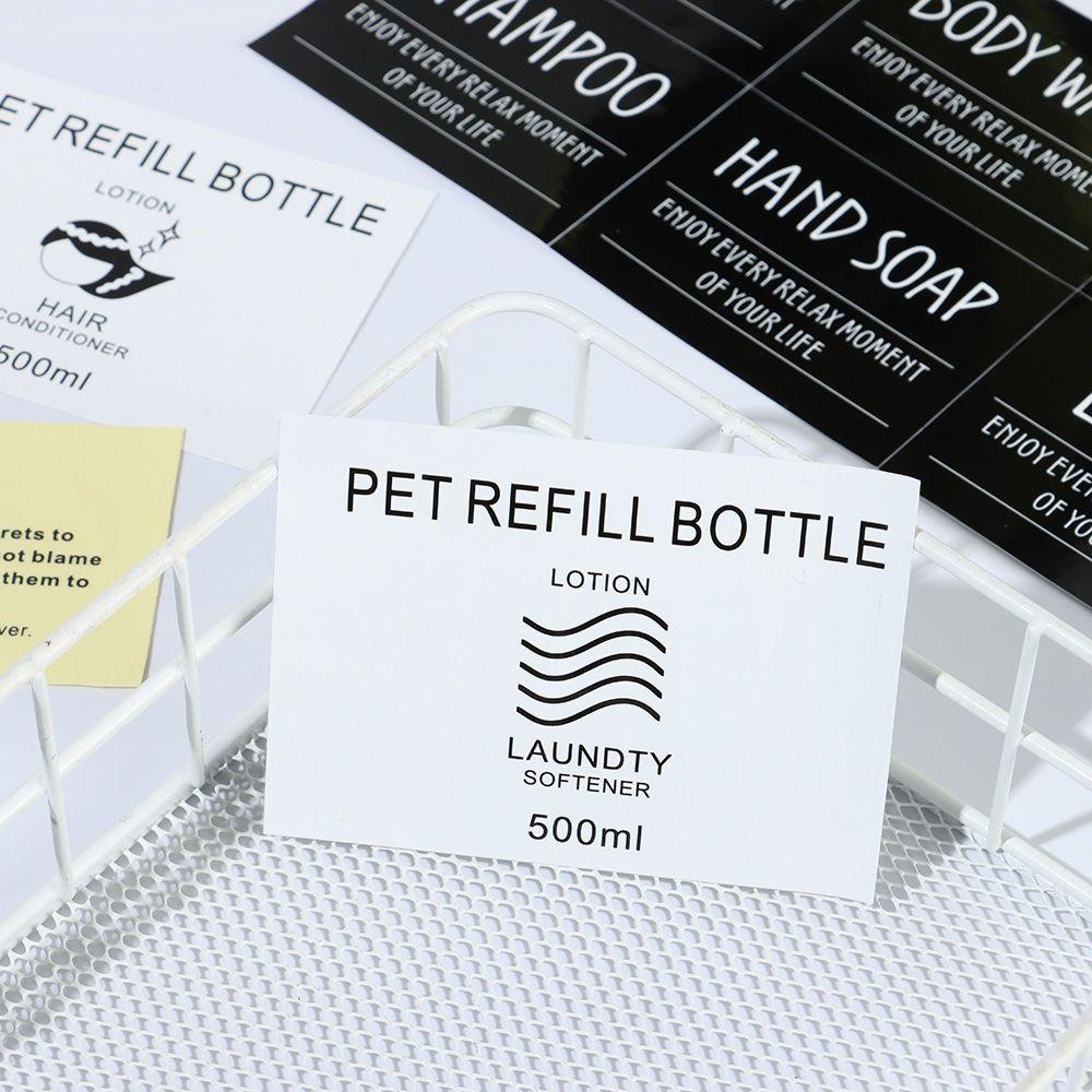 Suyo Stiker Penanda Botol Isi Ulang Self-adhesive Household Tally Dispenser Sabun Tag Klasifikasi