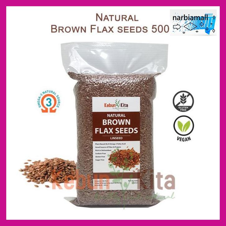 

U8Tyuj7- Flaxseed Brown 500Gr ( Flax Seed Coklat) E4Wr46-