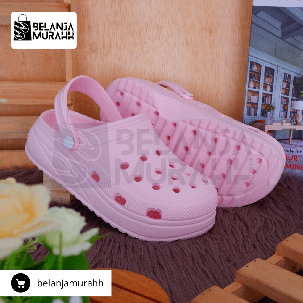 Sandal Baim Wanita Crocs Classic Korean Style / Sandal Kodok wanita polos Anti slip Warna cantik