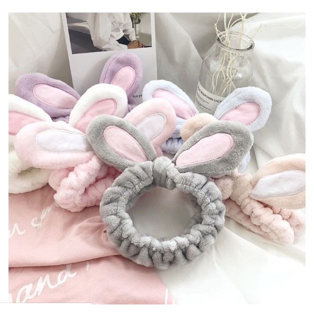 [WS] Topi bandana korea model bunny bando ikat kepala make up cuci muka Premium Quality