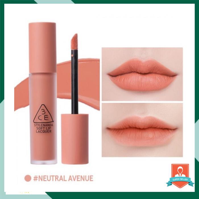 3CE SOFT LIP LACQUER NEUTRAL AVENUE