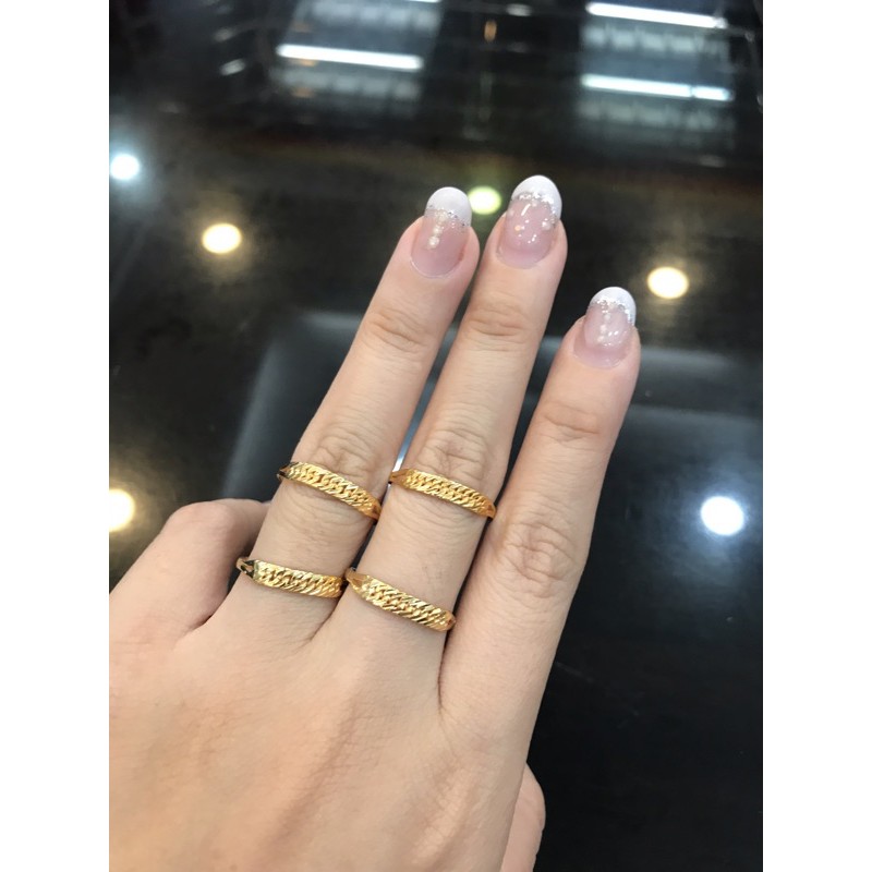 cincin rantai emas asli kadar 300