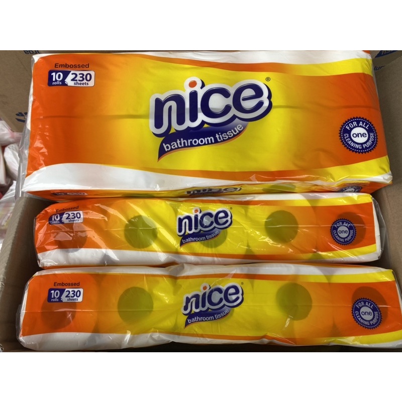 tissue nice toilet 10 roll 230sheets embossed