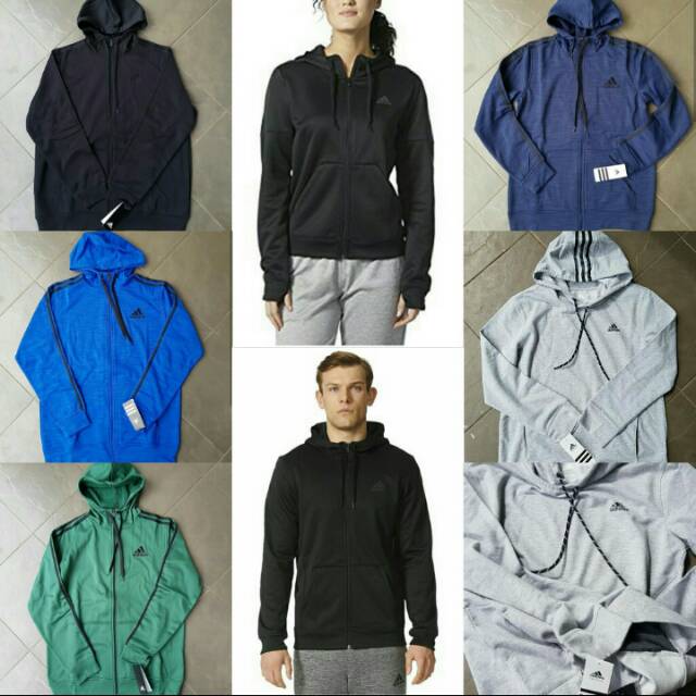 Adidas Unisex Hoodie full zipper dijamin original