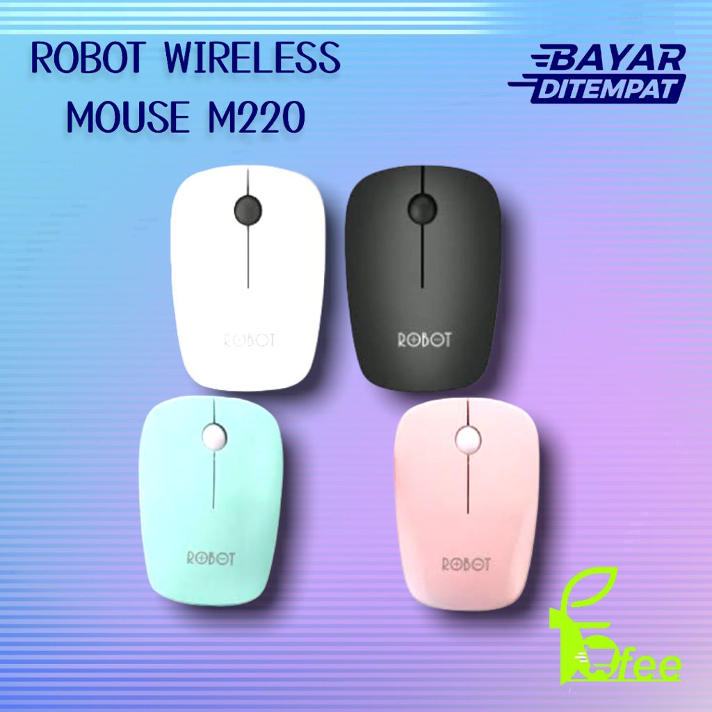 IMPORT - Mouse Wireless Robot M210  M220  M200 2.4G Optical USB Original