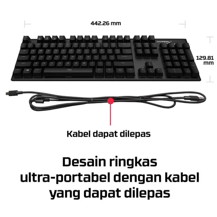 HyperX Alloy FPS RGB Mechanical Gaming Keyboard - Speed Silver, RGB LE