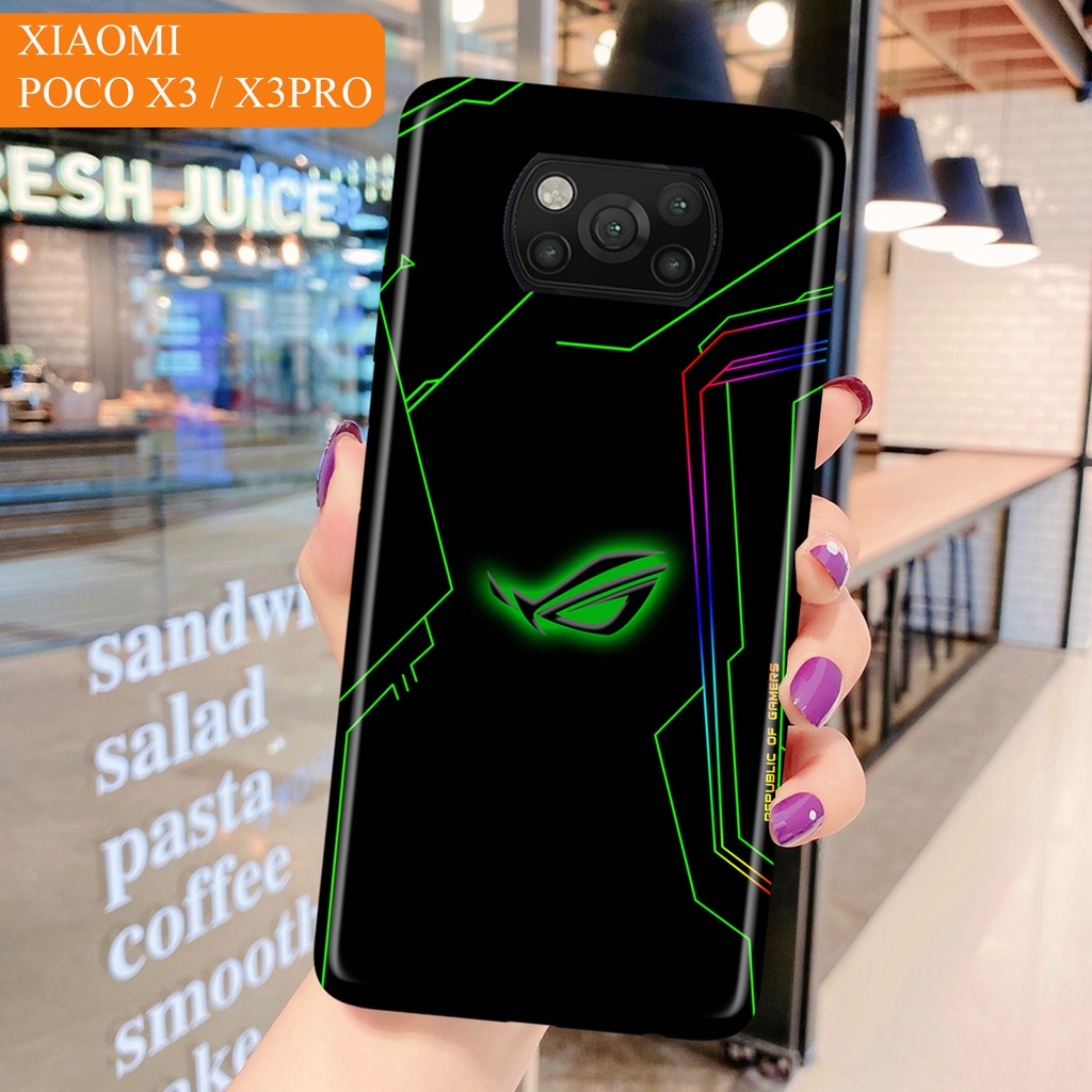 [H63] Case XIAOMI POCO X3 X3PRO - Fashion Case Motif GAMERS ROG - XIAOMI POCO M4 PRO X3 NFC REDMI NO
