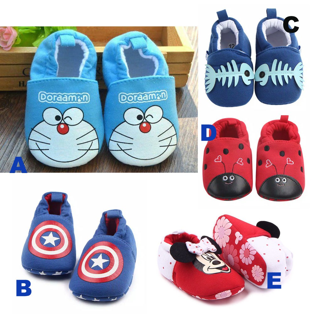 Sepatu Bayi Prewalker Sol Anti Slip Import Korean Kartun Lucu