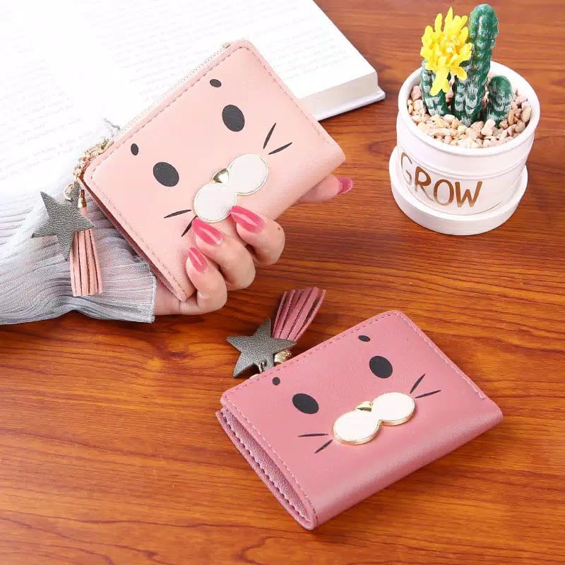 (COD) Dompet Lipat Wanita Dompet Import Murah Dompet Mini MALLSHOPPING