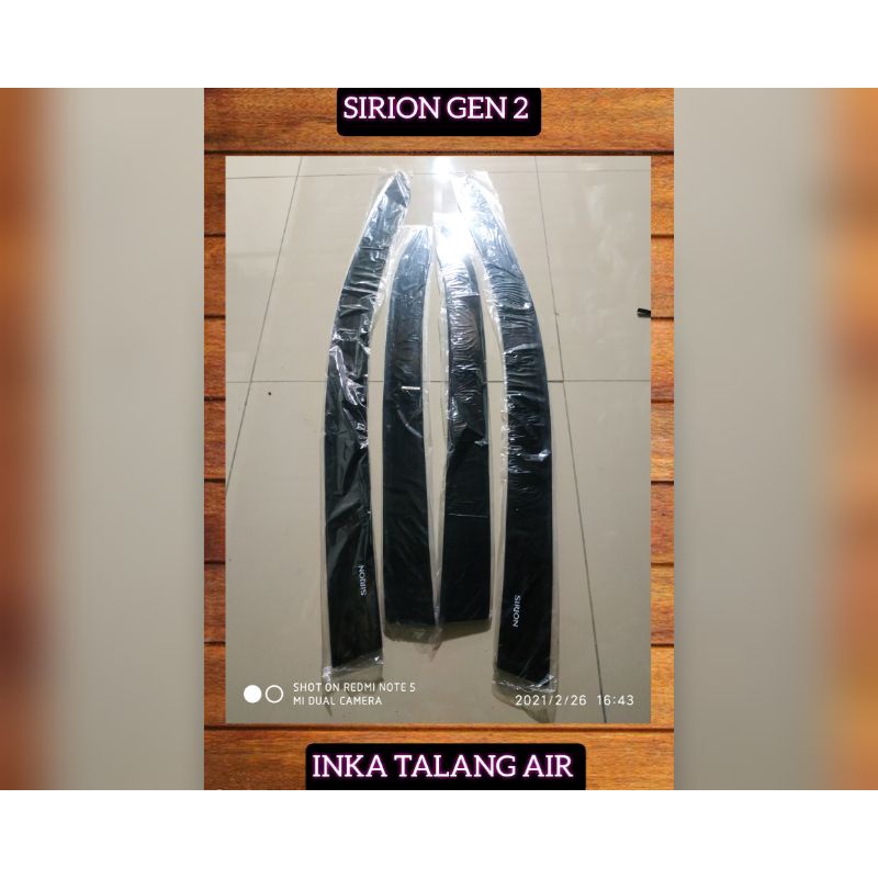 Talang Air Flat Datar Daihatsu sirion 2007-2020