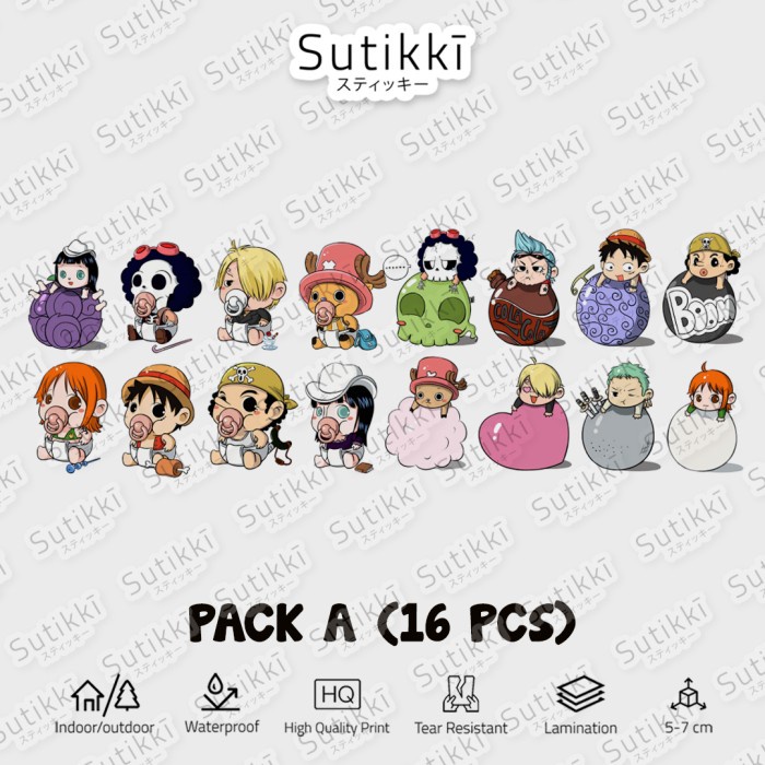 

Code164 Sticker Pack Sticker Pack One Piece Baby Hug Chibi Stiker Laptop Vinyl