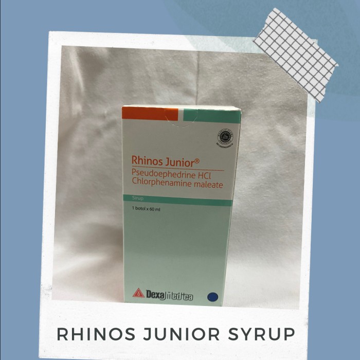 Jual PROMO!! RHINOS JUNIOR SYRUP 60 ML Shopee Indonesia