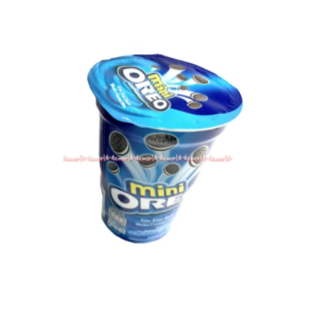 Oreo Mini Biskuit 61gr Dengan Rasa Krim Vanila Mini Oreo Renyah Dan Lezat Oreo Cup Cups Oreo Biskuit Coklat