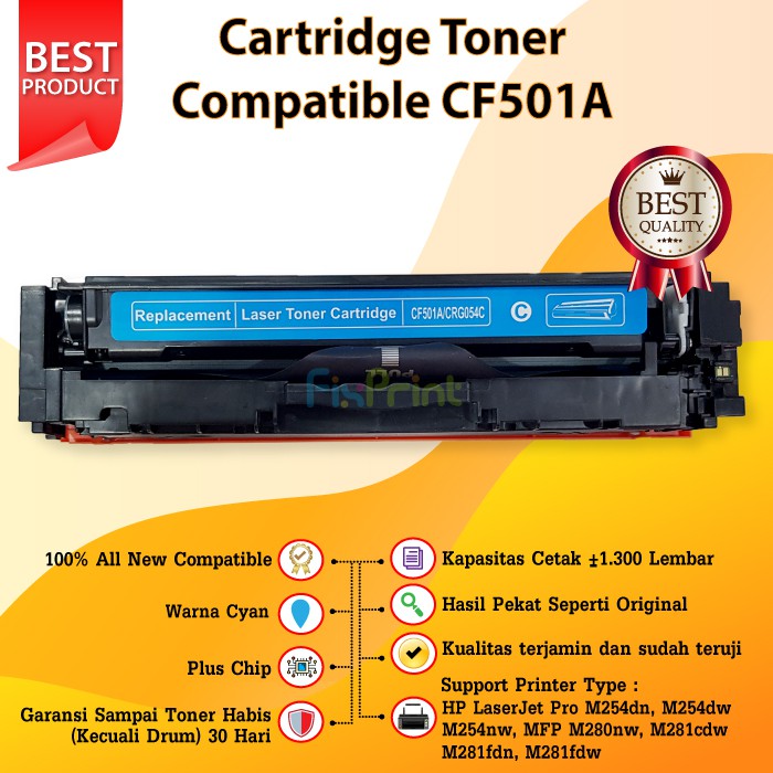 Cartridge Toner Compatible HP 202A CF500A CF501A CF502A CF503A Canon CRG 052 Refill Printer M254 MFP M280 M281fdw